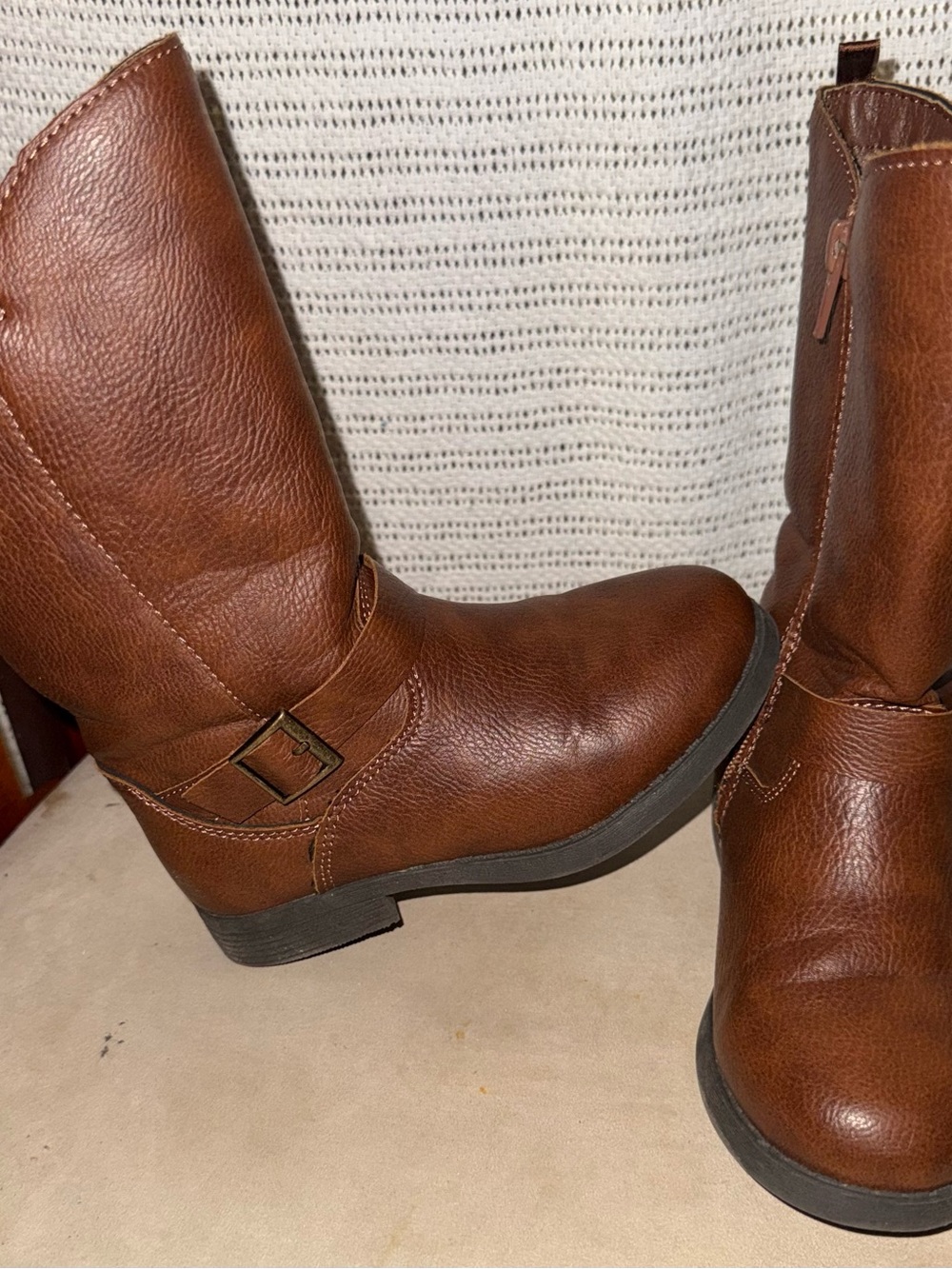 OshKosh B'gosh Brown Kids Mid-Calf Buckle Boots
